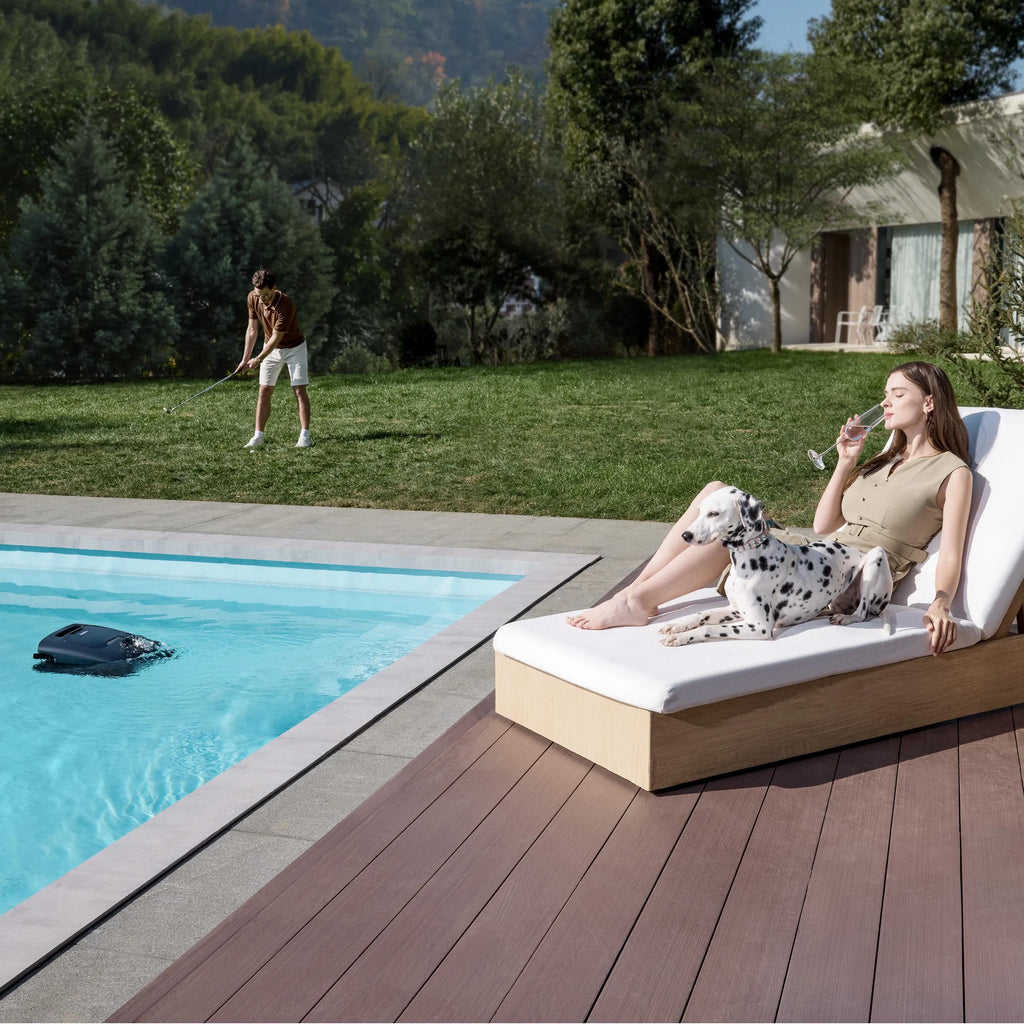 Beatbot AquaSense 2 Ultra AI robotic pool cleaner with HybridSense pool mapping and remote control