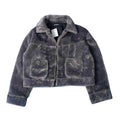 INS with the same paragraph OVERSIZE hip hop 90S retro national tide brand silhouette autumn and winter couples plush jacket