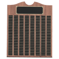 28 X 35 American Walnut Roster Solid Walnut Recognition Plaque W/200 Plates