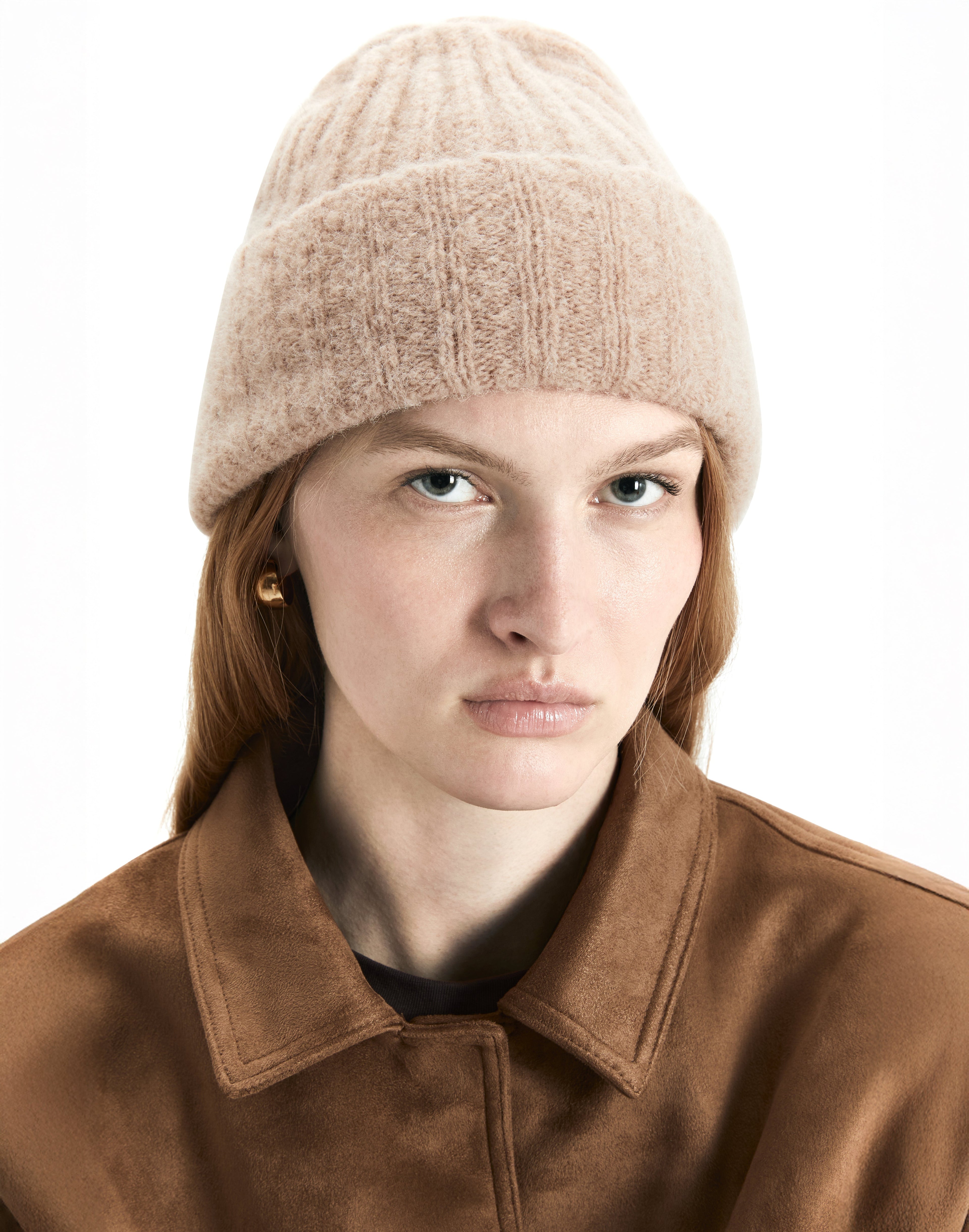 Alpaca Chunky Wool Rib Beanie
