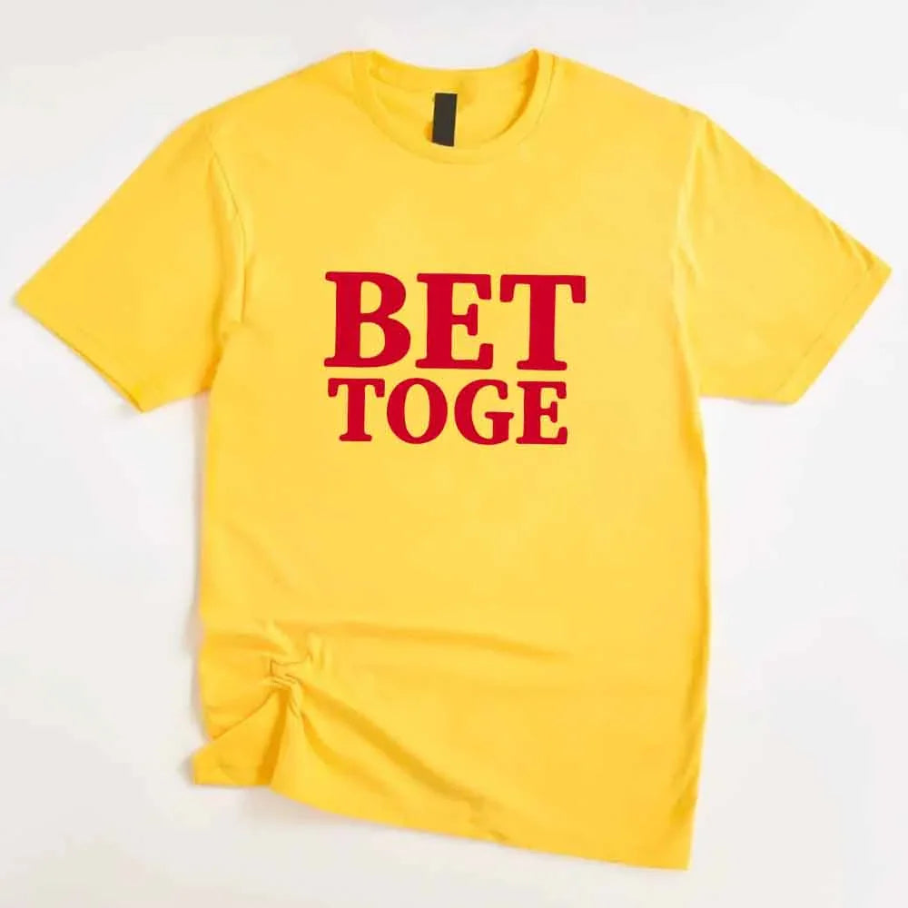 Matching Better Together Couples Tee in soft cotton, unisex fit, perfect for anniversaries and casual outings.