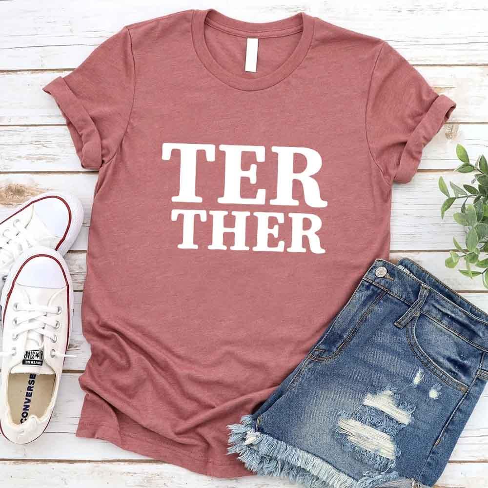 Better Together Couples Tee matching unisex cotton shirts for couples celebrating love and anniversaries
