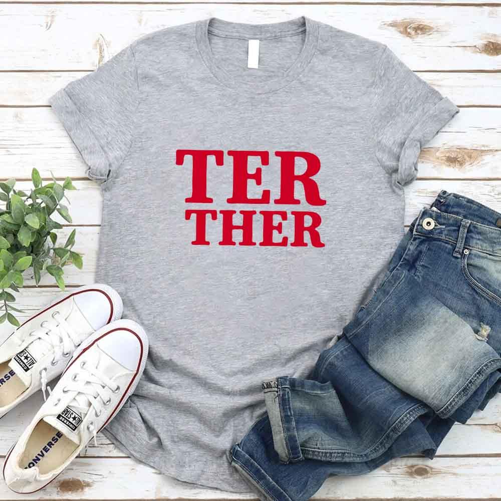 Couple wearing matching Better Together Couples Tee in classic unisex fit
