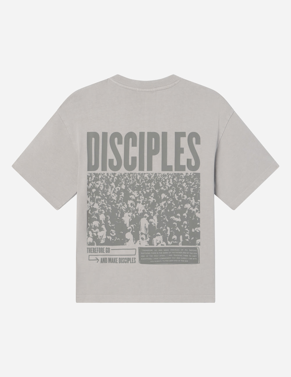 Disciples Heavyweight Tee in Chateau Grey with modern relaxed fit made from 320 GSM premium cotton