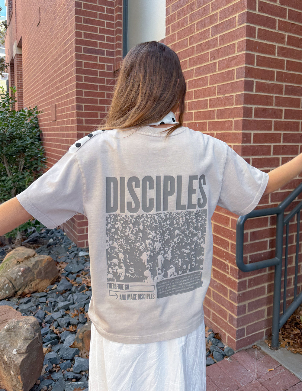 Disciples Heavyweight Tee in Chateau Grey with modern relaxed fit made from 320 GSM heavyweight cotton