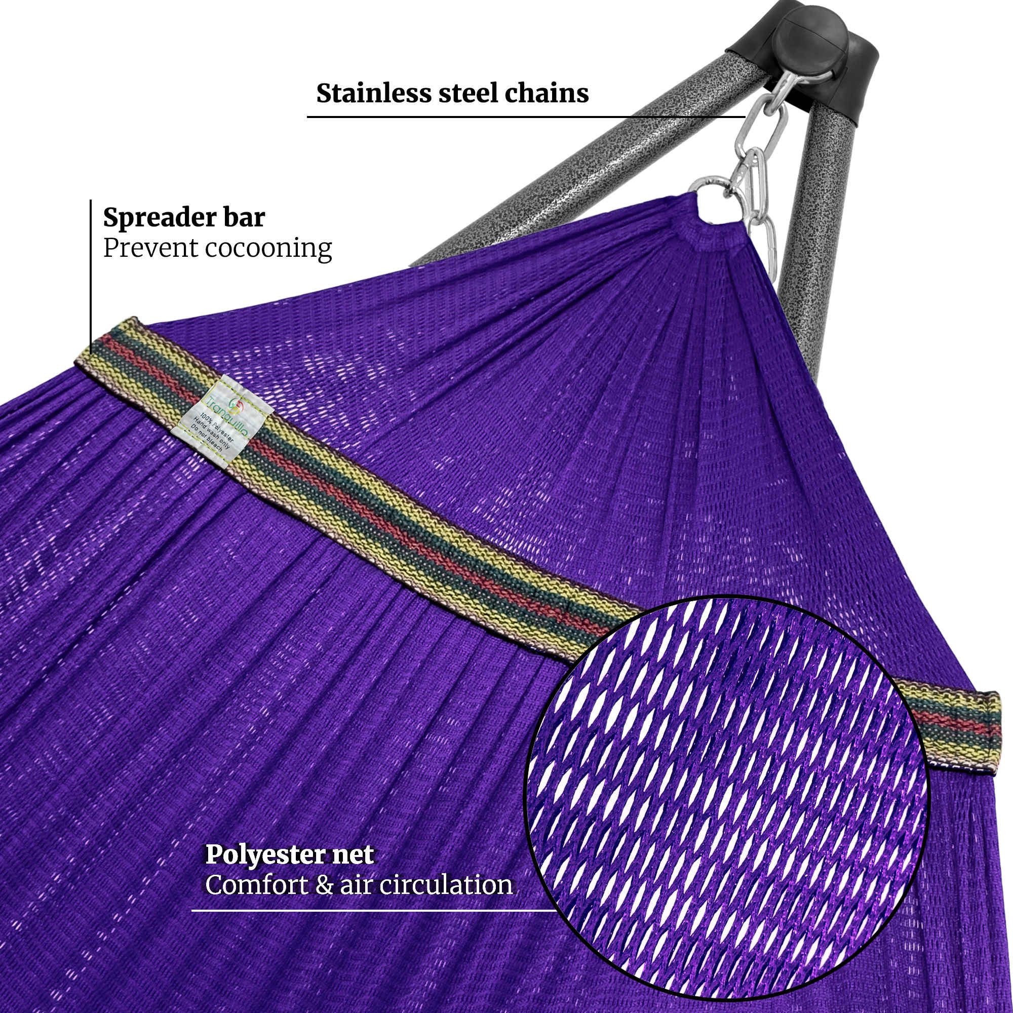 Tranquillo Comfort Set Original Hammock Stand for Ultimate Relaxation