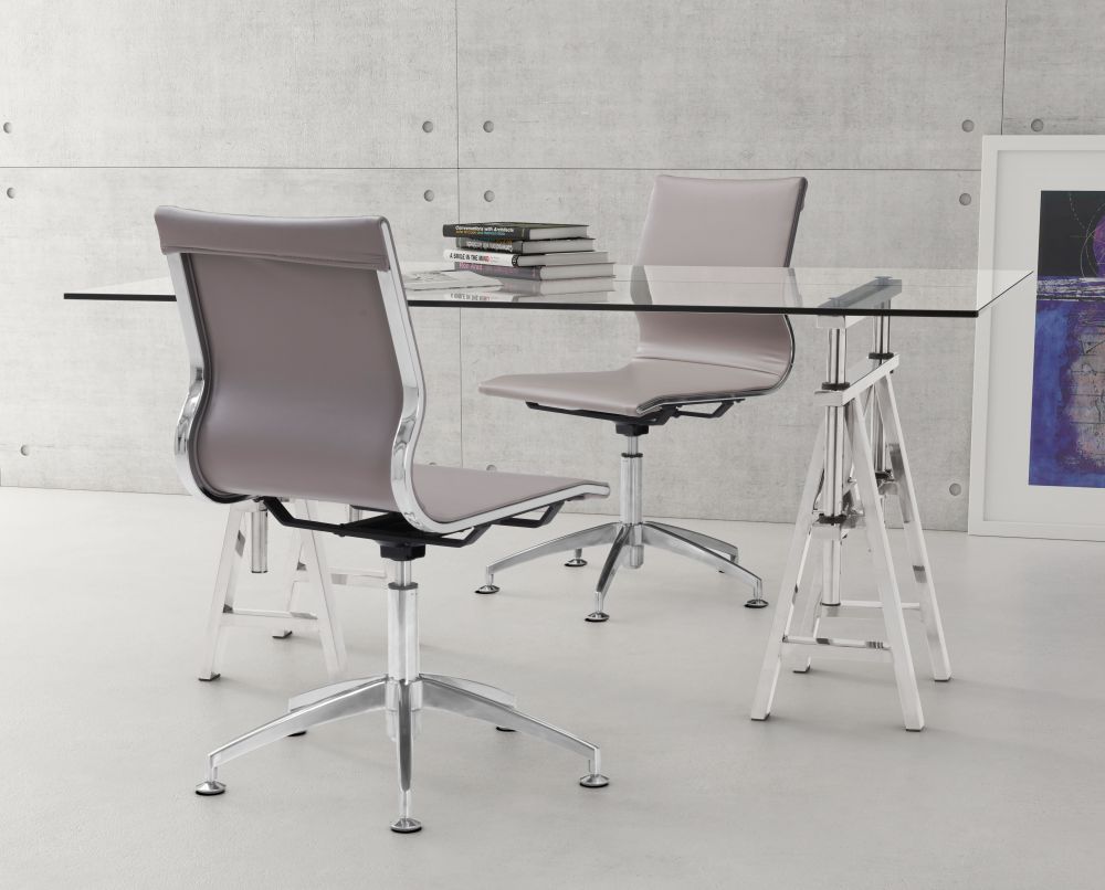 Glider Faux Leather Conference Chair
