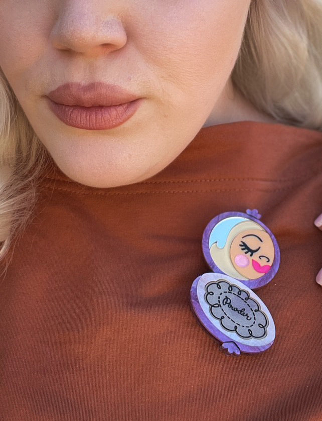 Secret Admirer Brooch RED by Asia Ellington x Lipstick & Chrome — Vintage Love Letter Pin