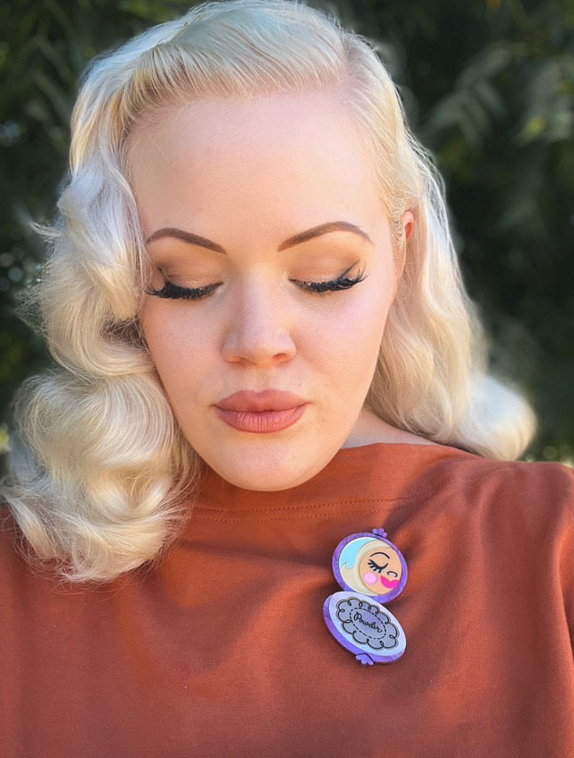 Secret Admirer Brooch RED by Asia Ellington x Lipstick & Chrome — Vintage Love Letter Pin