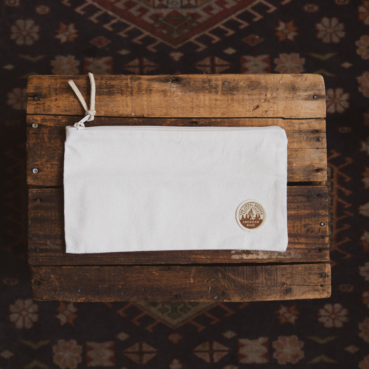 Canvas Zipper Pouch  - USA Made