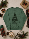 Merry & Bright Vintage Rhinestone Tree Graphic Sweatshirt