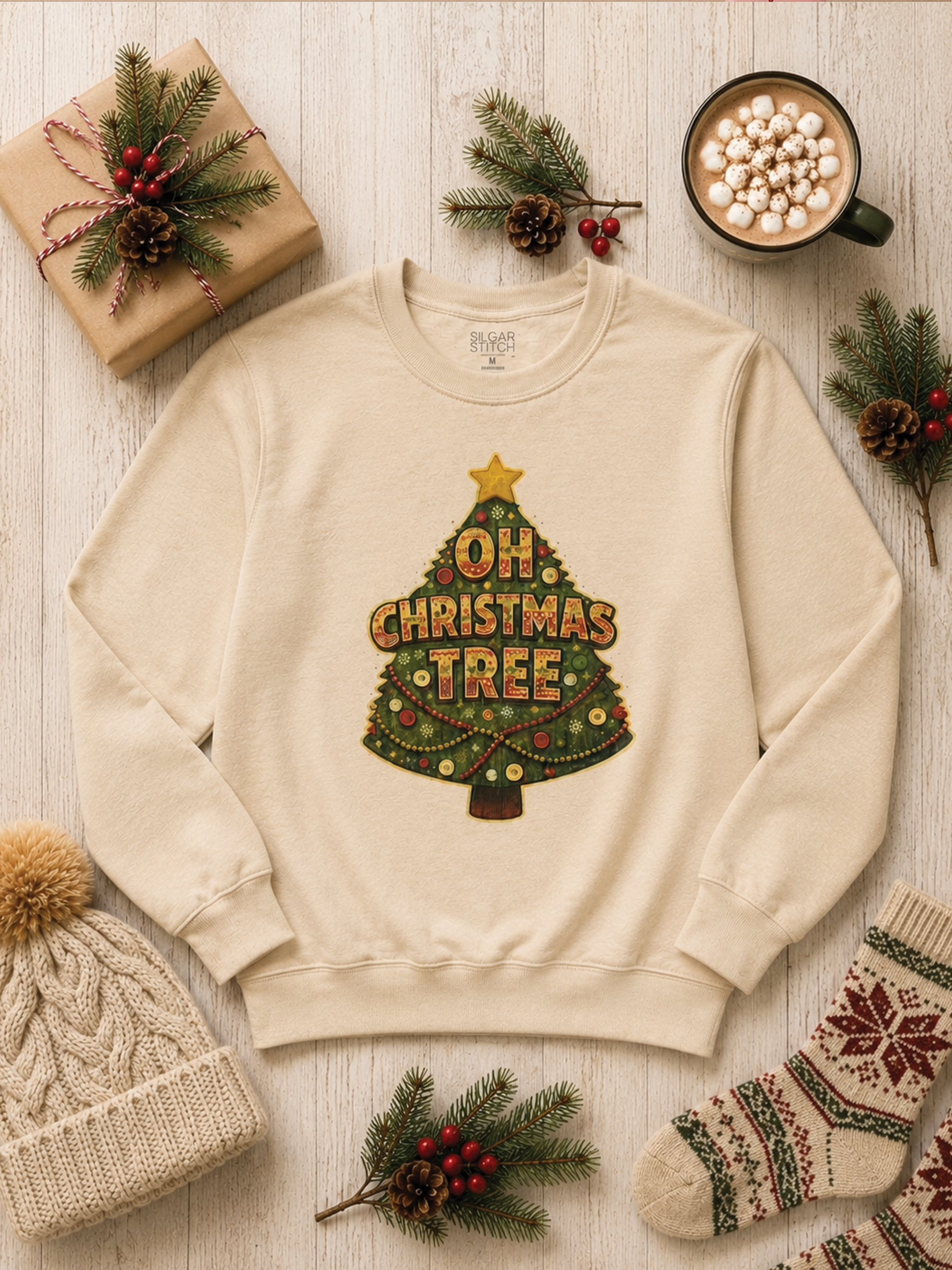 Oh Christmas Tree Ugly Sweather Graphic Sweatshirt