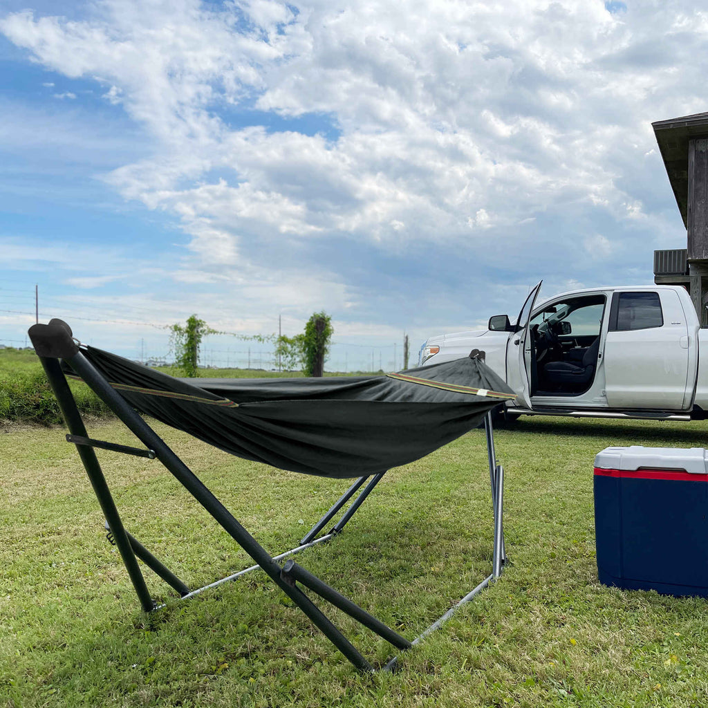 Tranquillo Uniki Canvas Hammock with Stand for Ultimate Relaxation