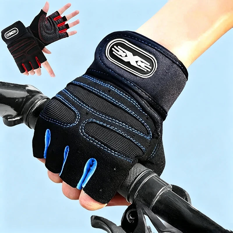 Gym Gloves for Men Women Fitness Weight Lifting Wristband Gloves Body Building Training Sports Exercise Cycling Glove Shockproof