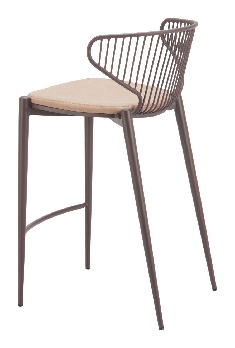 Silues Faux Leather Counter Stool 2PC