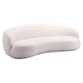 Tibet Shearling Fabric Cream Sofa