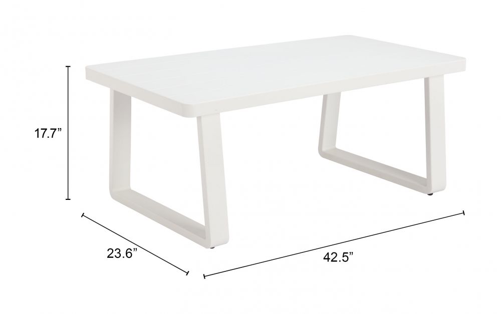 Welt Aluminum Outdoor Coffee Table