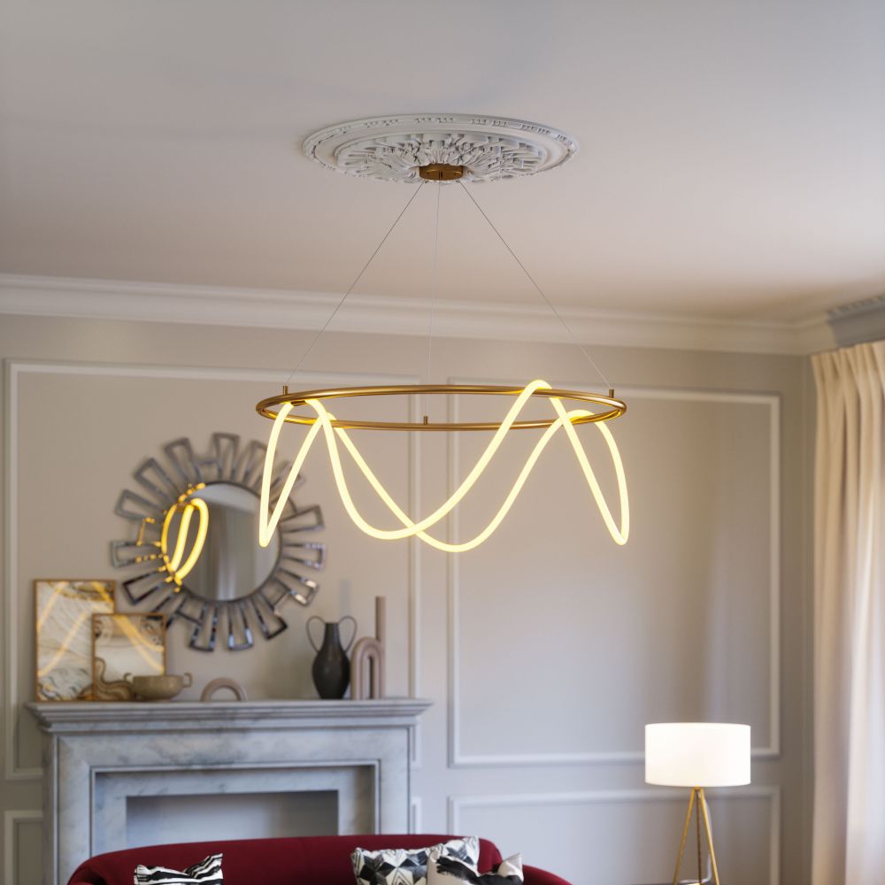 Wiber Golden Steel Ceiling Lamp