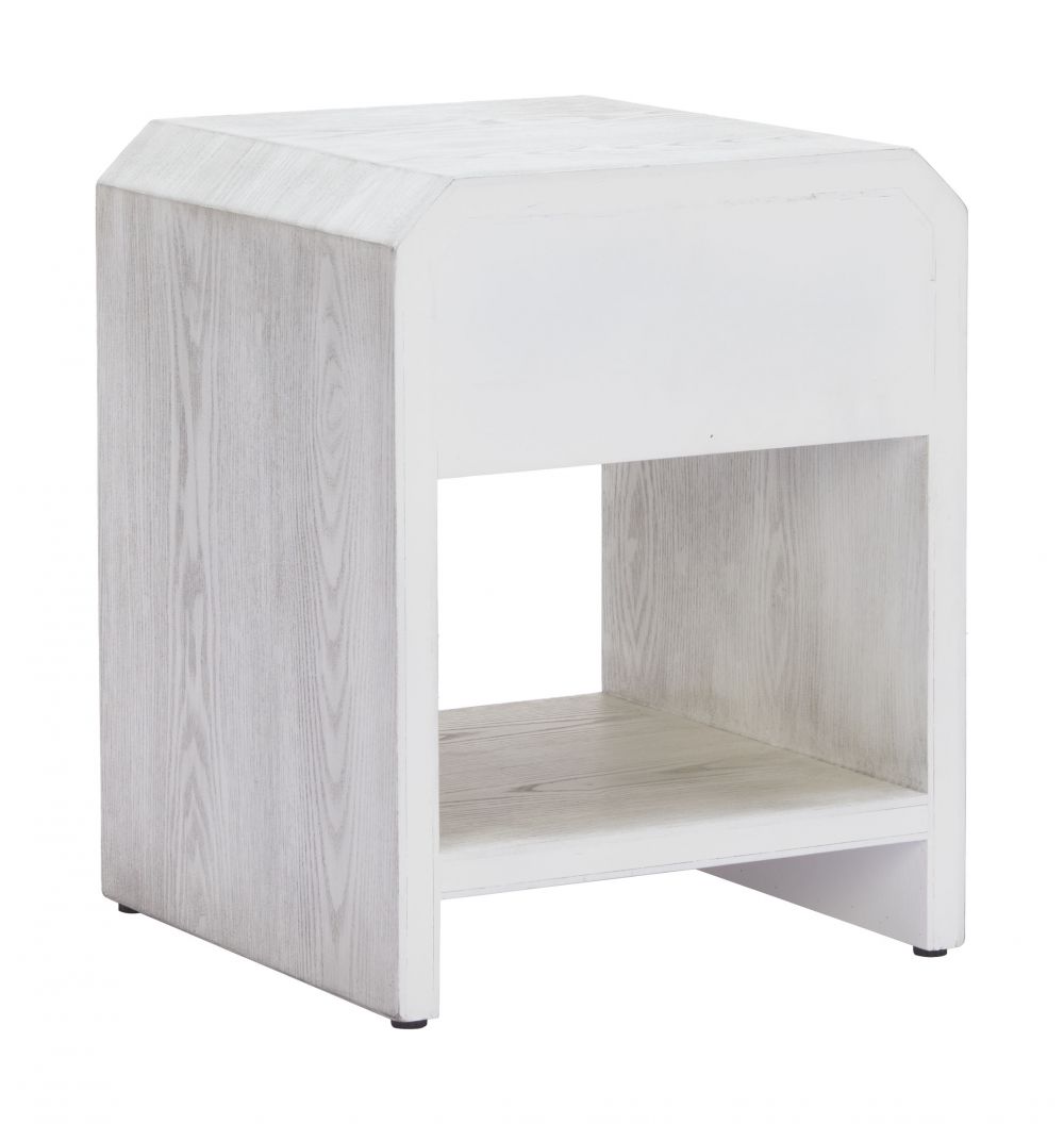 Yume One Drawer Wood Nightstand