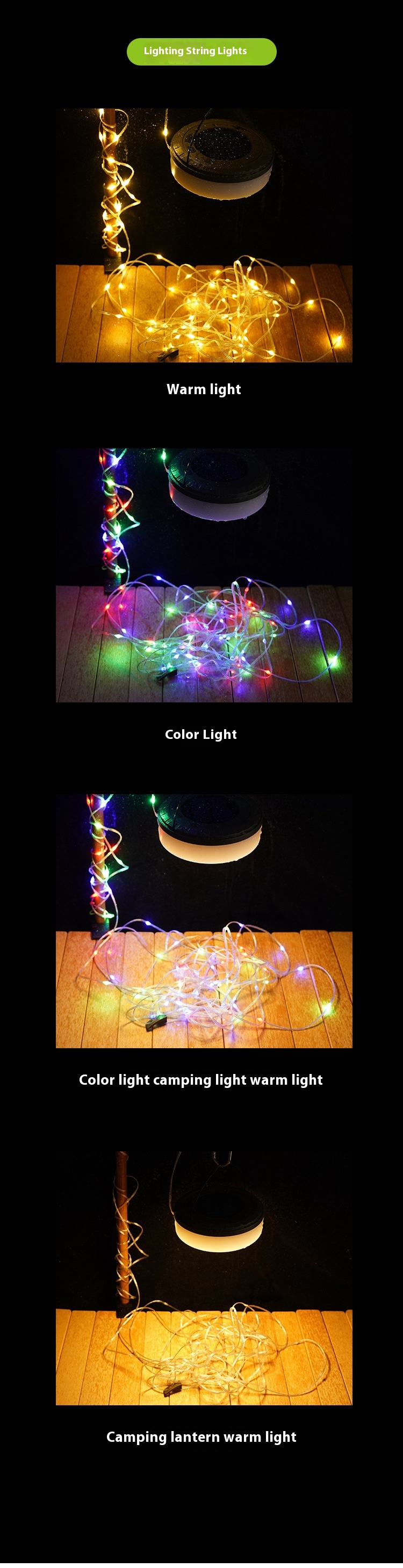 Outdoor Solar Camping Tent Light