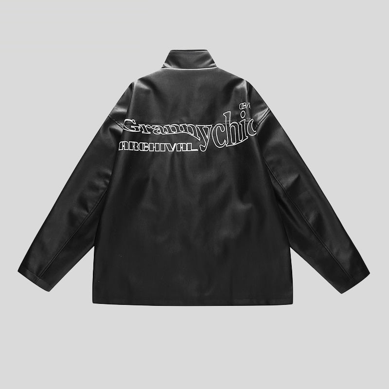 Pu Leather Men's And Women's Casual All-match Trendy Ins Jacket