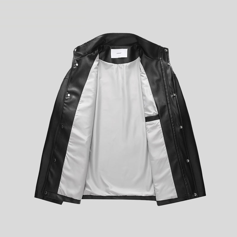 Pu Leather Men's And Women's Casual All-match Trendy Ins Jacket