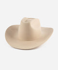 Lane Cowboy Hat with wide Western brim and unique brick top crown, hand-shaped for a classic yet edgy look