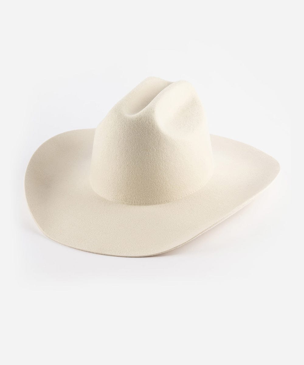 Teddy Cattleman Cowboy Hat in classic felt with wide brim and western cattleman crown