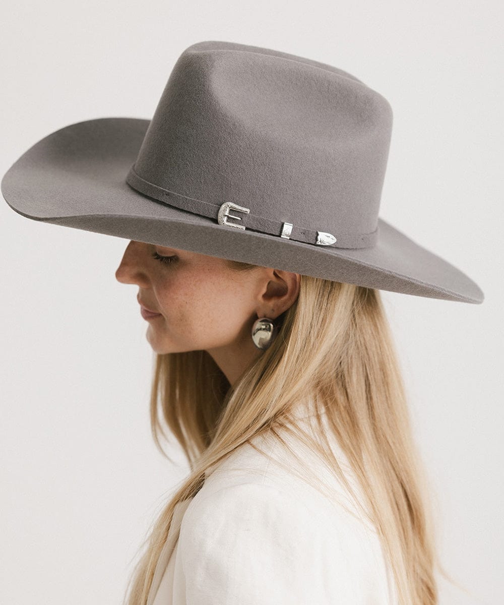 Teddy Cattleman Cowboy Hat in felt with wide brim and classic western cattleman crown