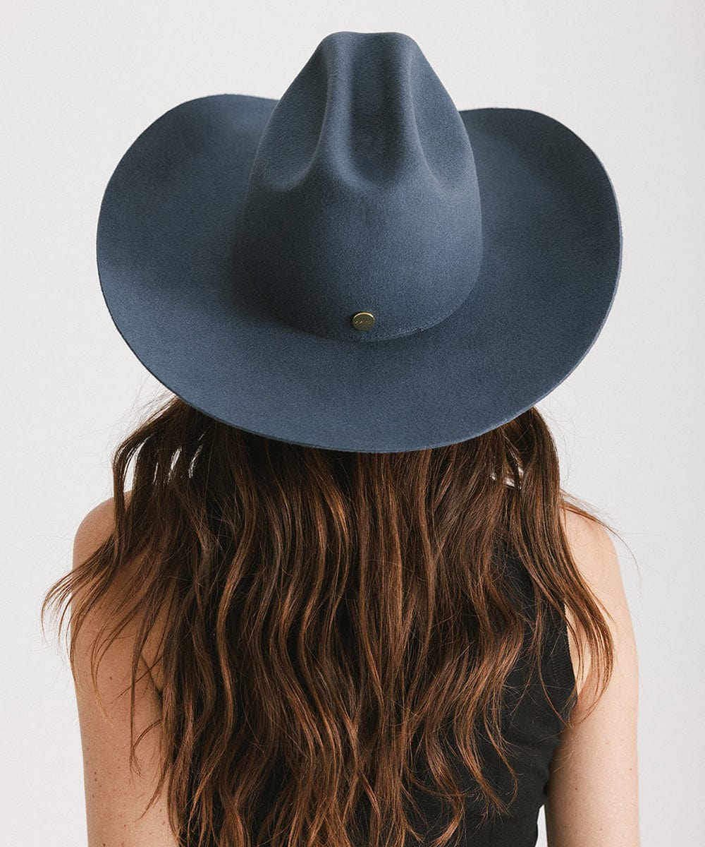Teddy Cattleman Cowboy Hat in classic felt with wide brim and cattleman crown, perfect for country style and sun protection