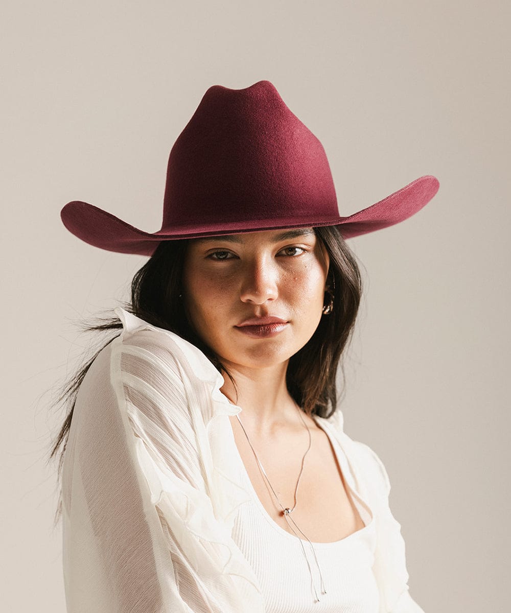 Teddy Cattleman Cowboy Hat in classic felt with wide brim and cattleman crown, perfect for stylish sun protection and traditional western look