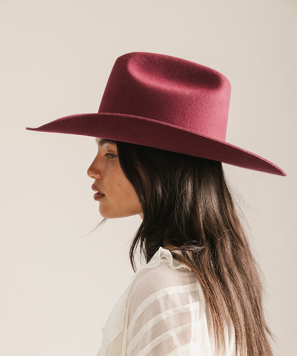 Teddy Cattleman Cowboy Hat in classic felt with wide brim and cattleman crown, perfect for stylish sun protection and western fashion.