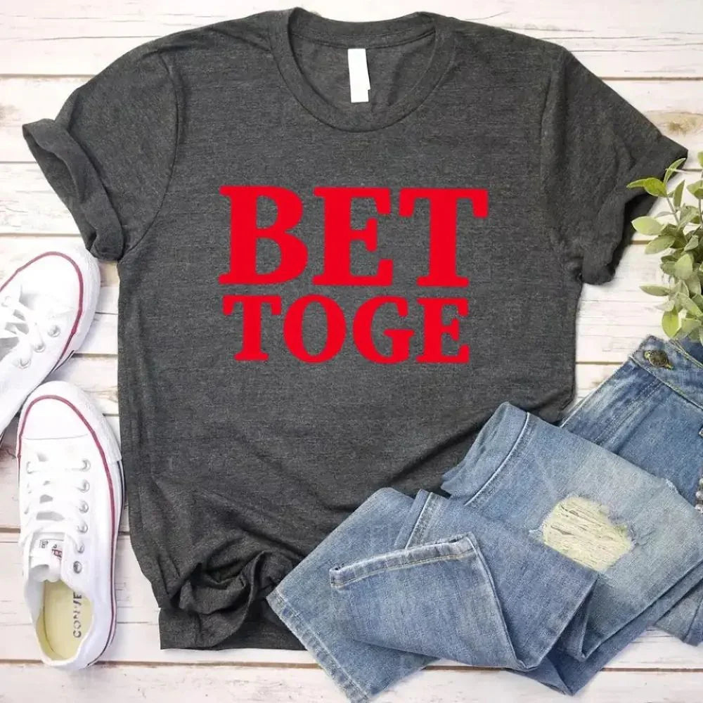 Matching Better Together Couples Tee in soft cotton unisex fit for anniversaries and everyday wear