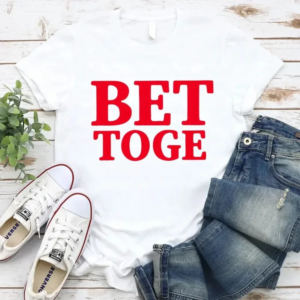 Couple wearing matching Better Together Couples Tee celebrating love and unity