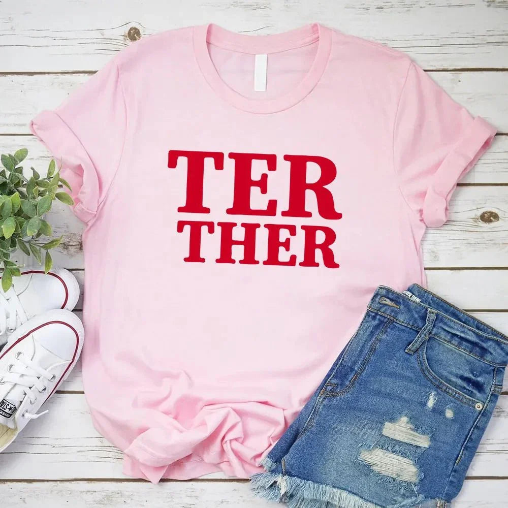 Matching Better Together Couples Tee in soft cotton, unisex fit, perfect for anniversaries and casual wear.