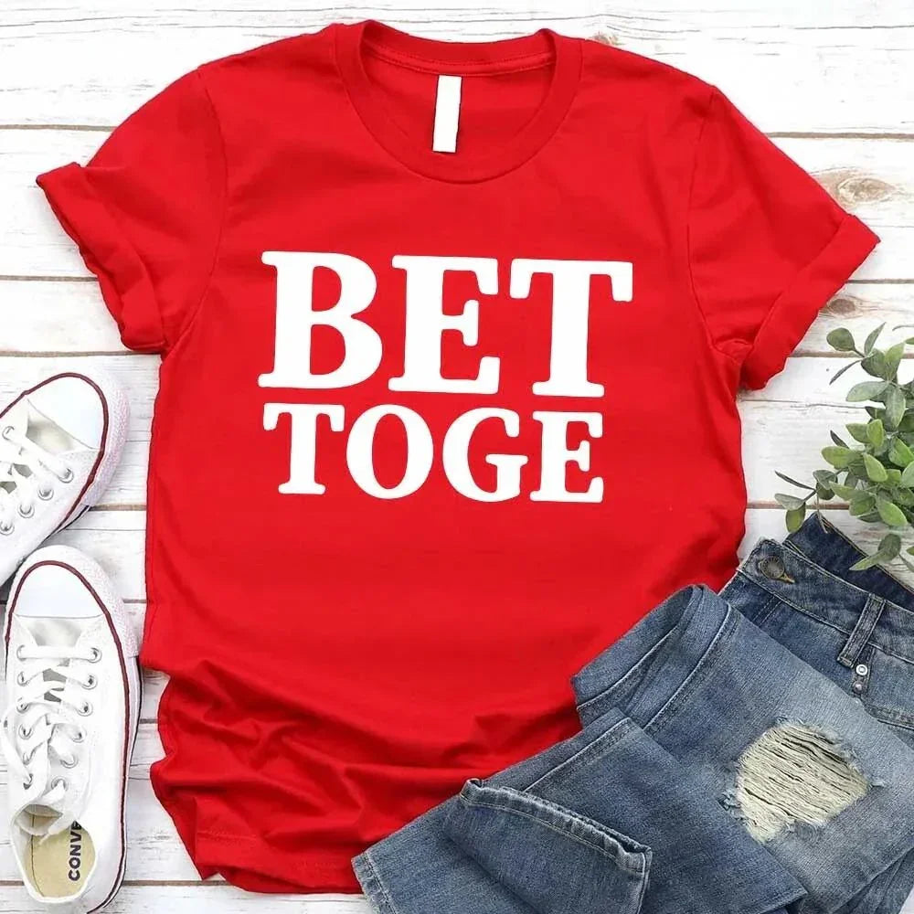 Matching Better Together Couples Tee in soft cotton unisex fit showing love and connection